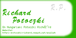 richard potoczki business card